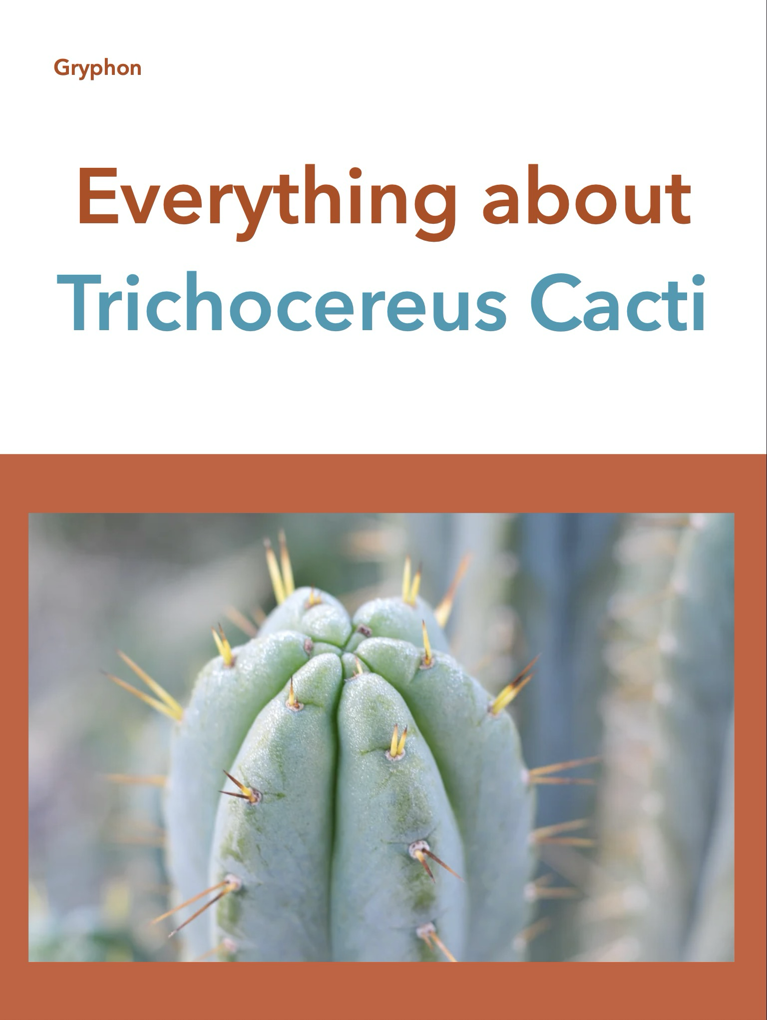 Everything Trichocereus Book Cover